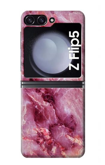 W3052 Pink Marble Graphic Printed Case Cover Custodia e Flip Case per Samsung Galaxy Z Flip 5