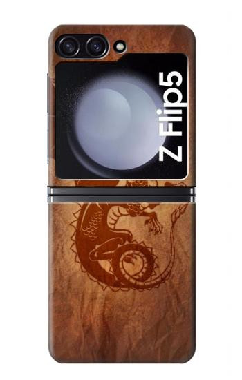 W3086 Red Dragon Tattoo Case Cover Custodia e Flip Case per Samsung Galaxy Z Flip 5
