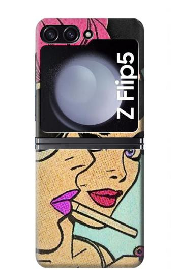 W3171 Girls Pop Art Case Cover Custodia e Flip Case per Samsung Galaxy Z Flip 5