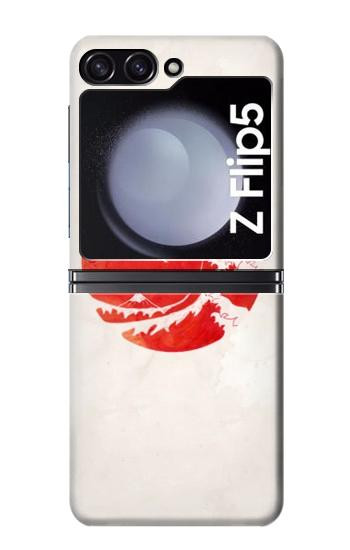 W3237 Waves Japan Flag Case Cover Custodia e Flip Case per Samsung Galaxy Z Flip 5
