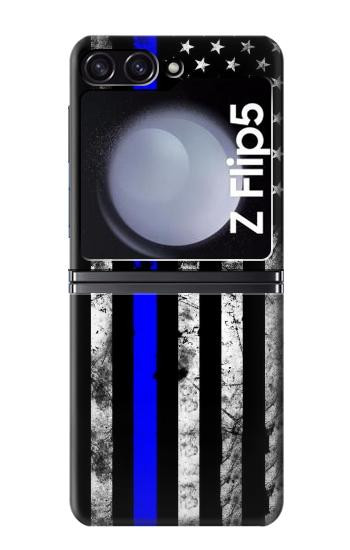 W3244 Thin Blue Line USA Case Cover Custodia e Flip Case per Samsung Galaxy Z Flip 5