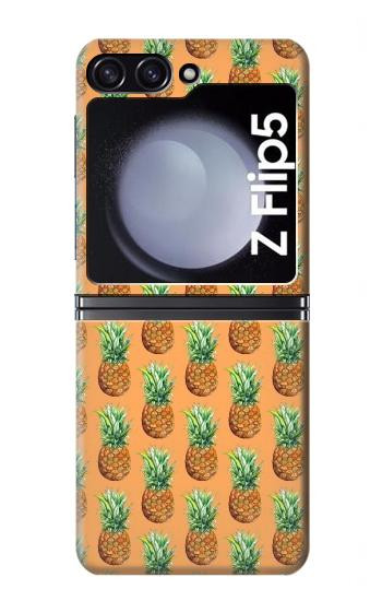 W3258 Pineapple Pattern Case Cover Custodia e Flip Case per Samsung Galaxy Z Flip 5