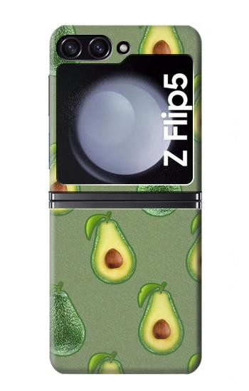 W3285 Avocado Fruit Pattern Case Cover Custodia e Flip Case per Samsung Galaxy Z Flip 5
