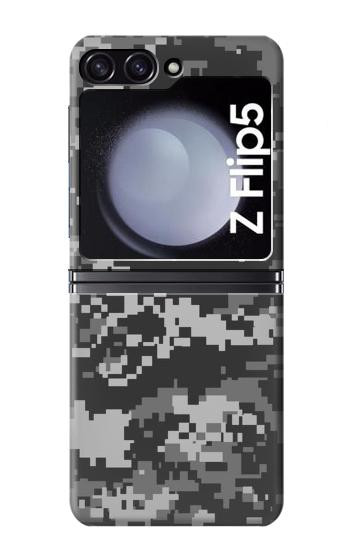 W3293 Urban Black Camo Camouflage Case Cover Custodia e Flip Case per Samsung Galaxy Z Flip 5