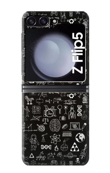 W3426 Blackboard Science Case Cover Custodia e Flip Case per Samsung Galaxy Z Flip 5