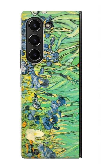 W0210 Van Gogh Irises Case Cover Custodia e Flip Case per Samsung Galaxy Z Fold 5