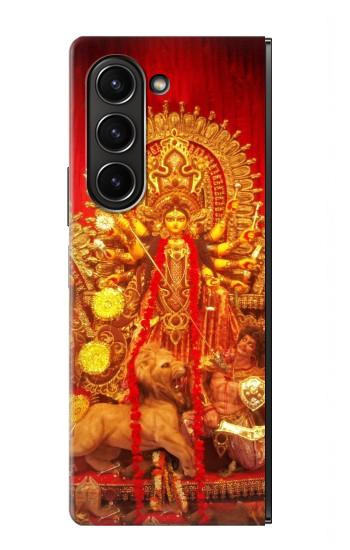 W1030 Hindu God Durga Puja Case Cover Custodia e Flip Case per Samsung Galaxy Z Fold 5