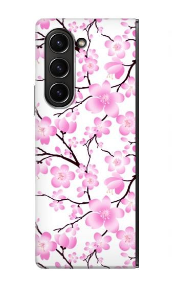 W1972 Sakura Cherry Blossoms Case Cover Custodia e Flip Case per Samsung Galaxy Z Fold 5