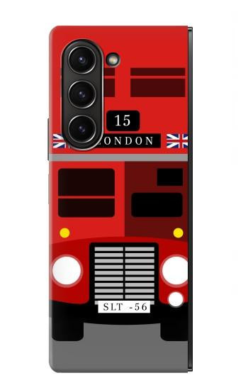 W2058 England British Double Decker Bus Case Cover Custodia e Flip Case per Samsung Galaxy Z Fold 5 W2058 England British Double Decker Bus Case Cover Custodia e Flip Case per Samsung Galaxy Z Fold 5
