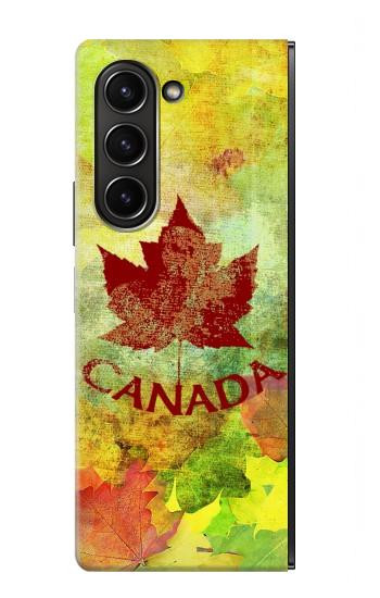 W2523 Canada Autumn Maple Leaf Case Cover Custodia e Flip Case per Samsung Galaxy Z Fold 5