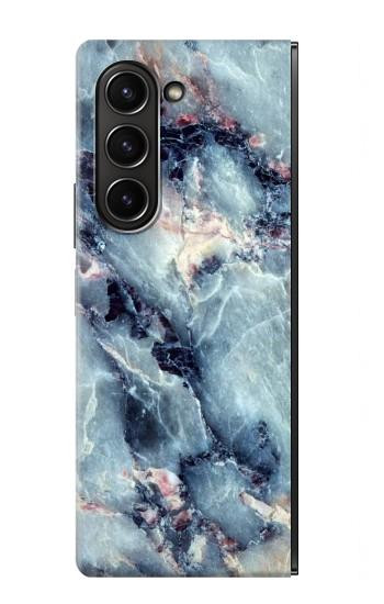 W2689 Blue Marble Texture Graphic Printed Case Cover Custodia e Flip Case per Samsung Galaxy Z Fold 5