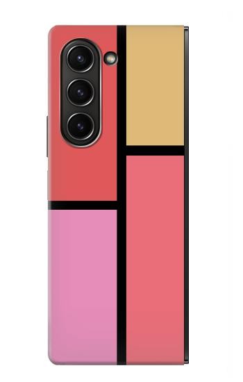 W2795 Cheek Palette Color Case Cover Custodia e Flip Case per Samsung Galaxy Z Fold 5