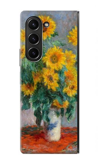 W2937 Claude Monet Bouquet of Sunflowers Case Cover Custodia e Flip Case per Samsung Galaxy Z Fold 5
