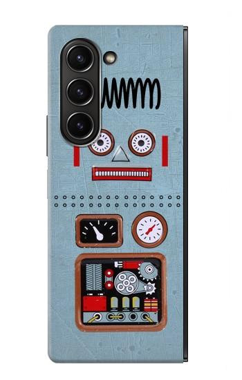 W3040 Retro Robot Toy Case Cover Custodia e Flip Case per Samsung Galaxy Z Fold 5