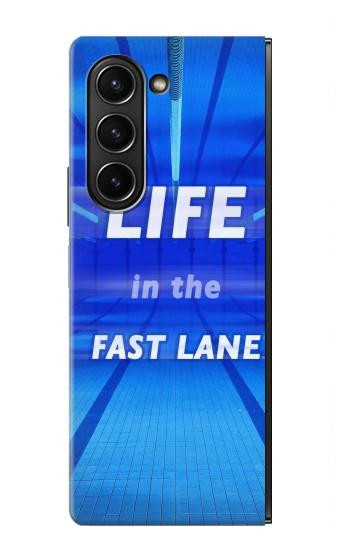 W3136 Life in the Fast Lane Swimming Pool Case Cover Custodia e Flip Case per Samsung Galaxy Z Fold 5