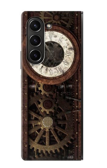 W3221 Steampunk Clock Gears Case Cover Custodia e Flip Case per Samsung Galaxy Z Fold 5
