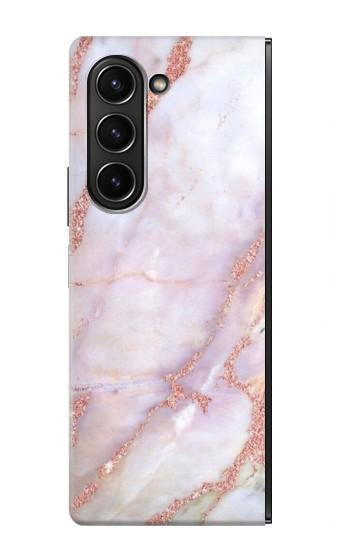 W3482 Soft Pink Marble Graphic Print Case Cover Custodia e Flip Case per Samsung Galaxy Z Fold 5