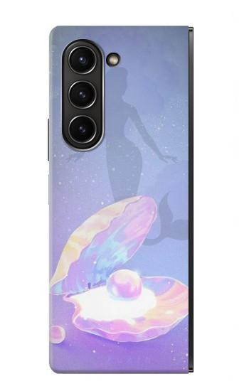 W3823 Beauty Pearl Mermaid Case Cover Custodia e Flip Case per Samsung Galaxy Z Fold 5