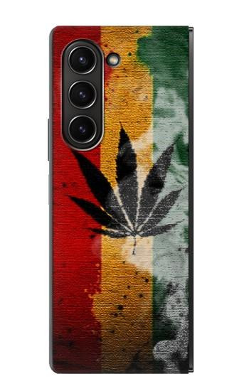 W3890 Reggae Rasta Flag Smoke Case Cover Custodia e Flip Case per Samsung Galaxy Z Fold 5