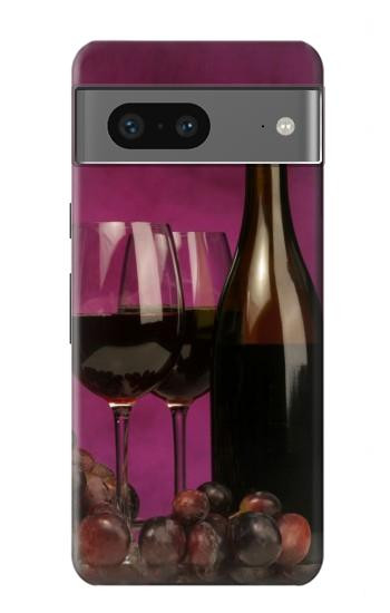 W0910 Red Wine Case Cover Custodia e Flip Case per Google Pixel 7a