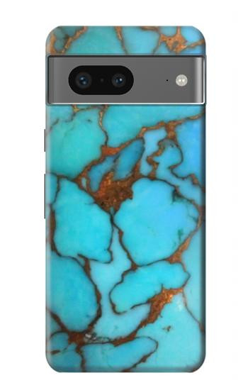 W2685 Aqua Turquoise Gemstone Graphic Printed Case Cover Custodia e Flip Case per Google Pixel 7a