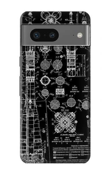 W3436 Apollo Blue Print Case Cover Custodia e Flip Case per Google Pixel 7a