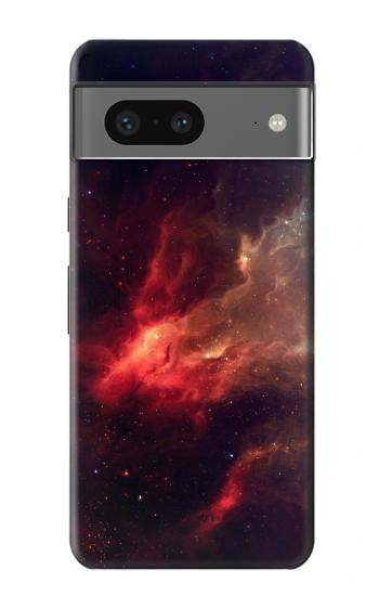 W3897 Red Nebula Space Case Cover Custodia e Flip Case per Google Pixel 7a