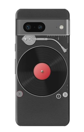 W3952 Turntable Vinyl Record Player Graphic Case Cover Custodia e Flip Case per Google Pixel 7a