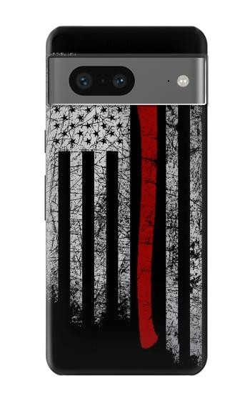 W3958 Firefighter Axe Flag Case Cover Custodia e Flip Case per Google Pixel 7a