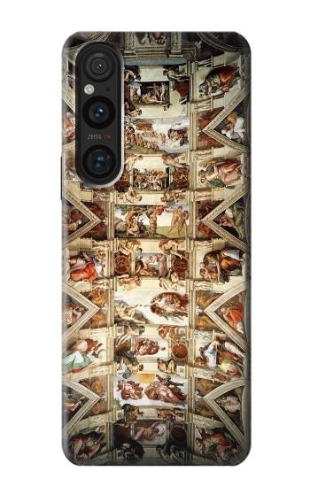 W0177 Michelangelo Chapel ceiling Case Cover Custodia e Flip Case per Sony Xperia 1 V W0177 Michelangelo Chapel ceiling Case Cover Custodia e Flip Case per Sony Xperia 1 V