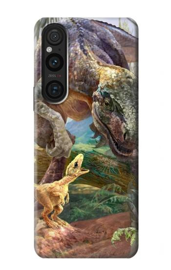 W1290 Dinosaurs T-Rex Case Cover Custodia e Flip Case per Sony Xperia 1 V
