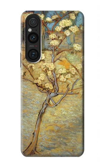 W1978 Van Gogh Letter Pear Tree Blossom Case Cover Custodia e Flip Case per Sony Xperia 1 V W1978 Van Gogh Letter Pear Tree Blossom Case Cover Custodia e Flip Case per Sony Xperia 1 V