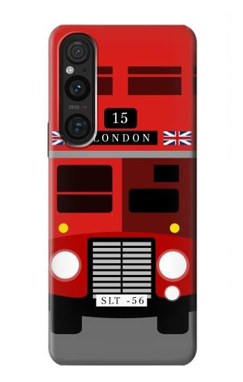 W2058 England British Double Decker Bus Case Cover Custodia e Flip Case per Sony Xperia 1 V W2058 England British Double Decker Bus Case Cover Custodia e Flip Case per Sony Xperia 1 V