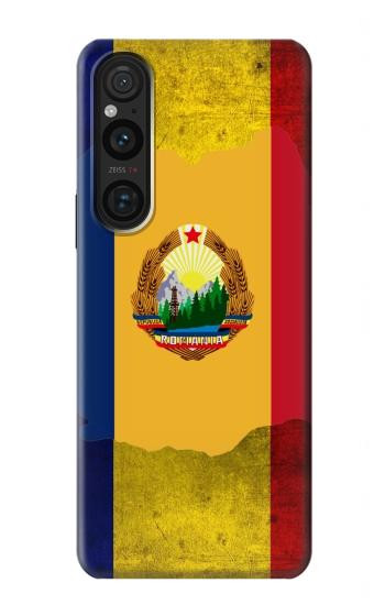 W3021 Romania Flag Case Cover Custodia e Flip Case per Sony Xperia 1 V