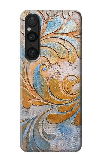 W3875 Canvas Vintage Rugs Case Cover Custodia e Flip Case per Sony Xperia 1 V