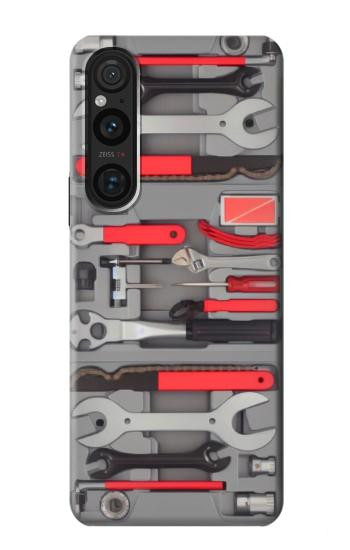 W3921 Bike Repair Tool Graphic Paint Case Cover Custodia e Flip Case per Sony Xperia 1 V