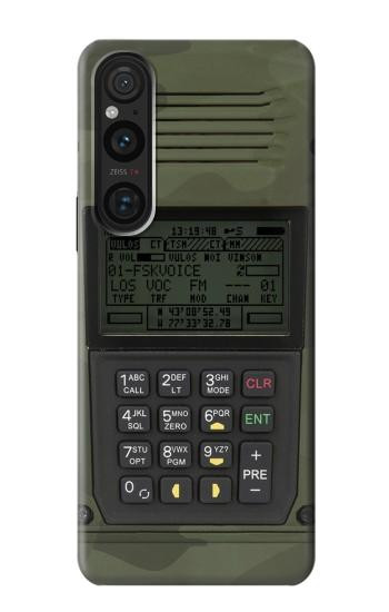 W3959 Military Radio Graphic Print Case Cover Custodia e Flip Case per Sony Xperia 1 V