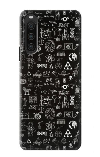 W3426 Blackboard Science Case Cover Custodia e Flip Case per Sony Xperia 10 V