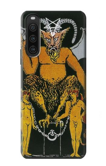 W3740 Tarot Card The Devil Case Cover Custodia e Flip Case per Sony Xperia 10 V