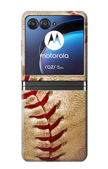 W0064 Baseball Case Cover Custodia e Flip Case per Motorola Razr 40 Ultra