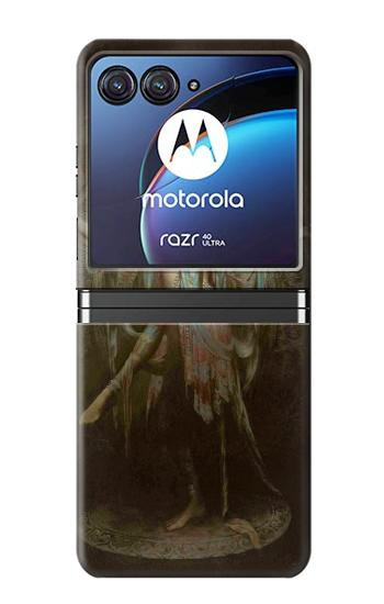 W0787 Guan Yin Case Cover Custodia e Flip Case per Motorola Razr 40 Ultra