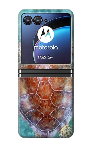 W1424 Sea Turtle Case Cover Custodia e Flip Case per Motorola Razr 40 Ultra