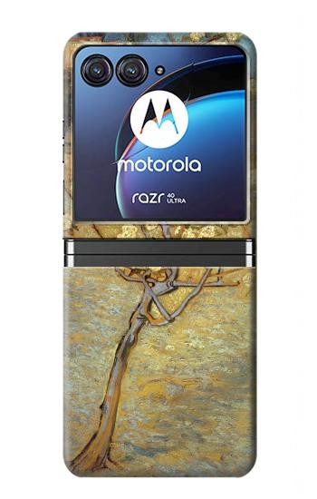 W1978 Van Gogh Letter Pear Tree Blossom Case Cover Custodia e Flip Case per Motorola Razr 40 Ultra W1978 Van Gogh Letter Pear Tree Blossom Case Cover Custodia e Flip Case per Motorola Razr 40 Ultra
