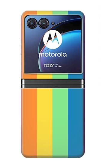 W3699 LGBT Pride Case Cover Custodia e Flip Case per Motorola Razr 40 Ultra