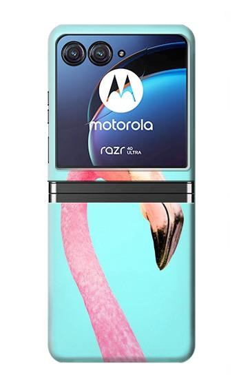 W3708 Pink Flamingo Case Cover Custodia e Flip Case per Motorola Razr 40 Ultra W3708 Pink Flamingo Case Cover Custodia e Flip Case per Motorola Razr 40 Ultra