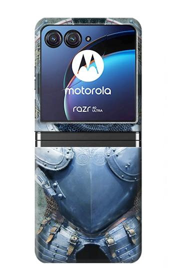 W3864 Medieval Templar Heavy Armor Knight Case Cover Custodia e Flip Case per Motorola Razr 40 Ultra