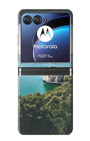 W3865 Europe Duino Beach Italy Case Cover Custodia e Flip Case per Motorola Razr 40 Ultra