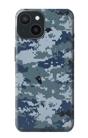W2346 Navy Camo Camouflage Graphic Case Cover Custodia e Flip Case per iPhone 15