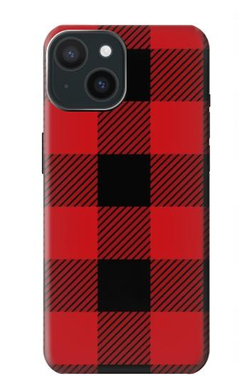 W2931 Red Buffalo Check Pattern Case Cover Custodia e Flip Case per iPhone 15