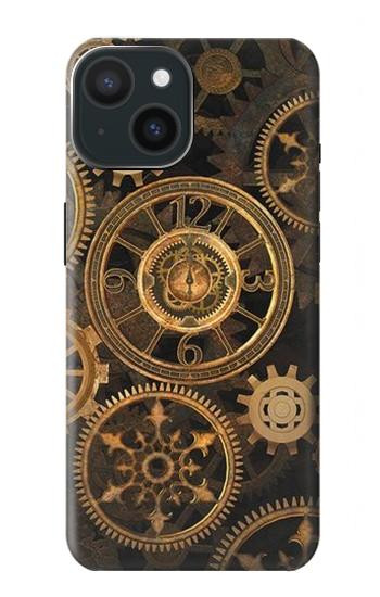 W3442 Clock Gear Case Cover Custodia e Flip Case per iPhone 15